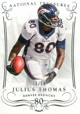 Julius Thomas #1 Football Cards 2014 Panini National Treasures