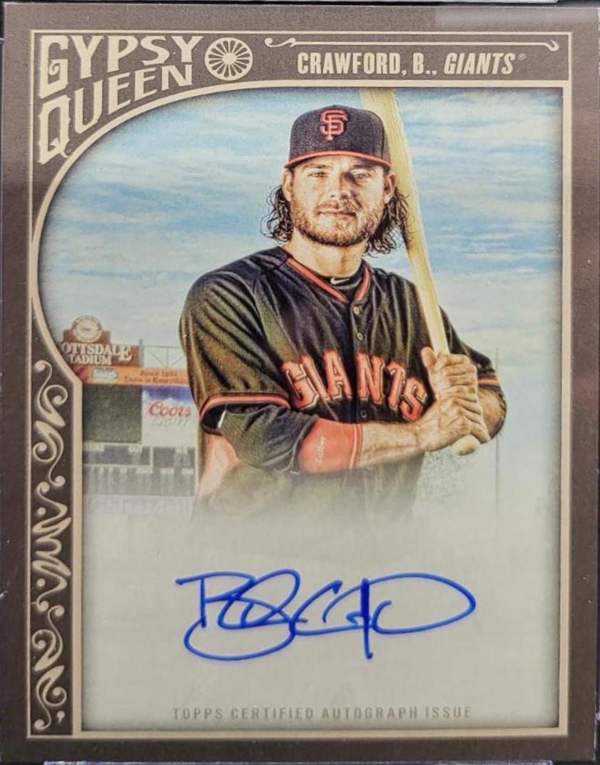 Brandon Crawford #GQA-BC Baseball Cards 2015 Topps Gypsy Queen Autographs