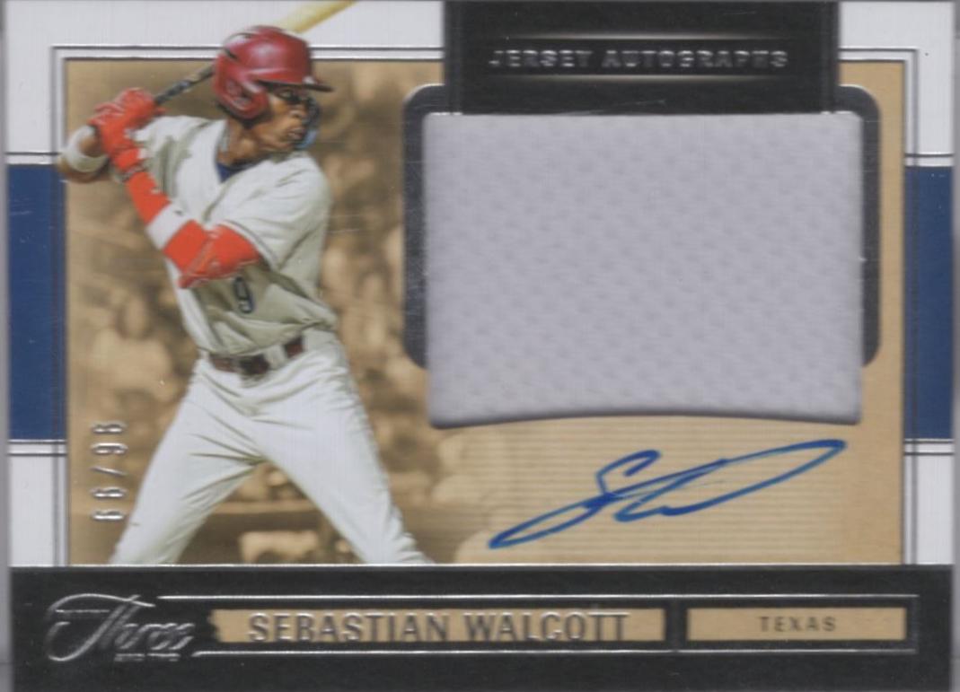 Sebastian Walcott #JK-SW 2025 Panini Three And Two Jersey Autographs Baseball