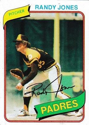 1980 Topps Randy Jones #305 card