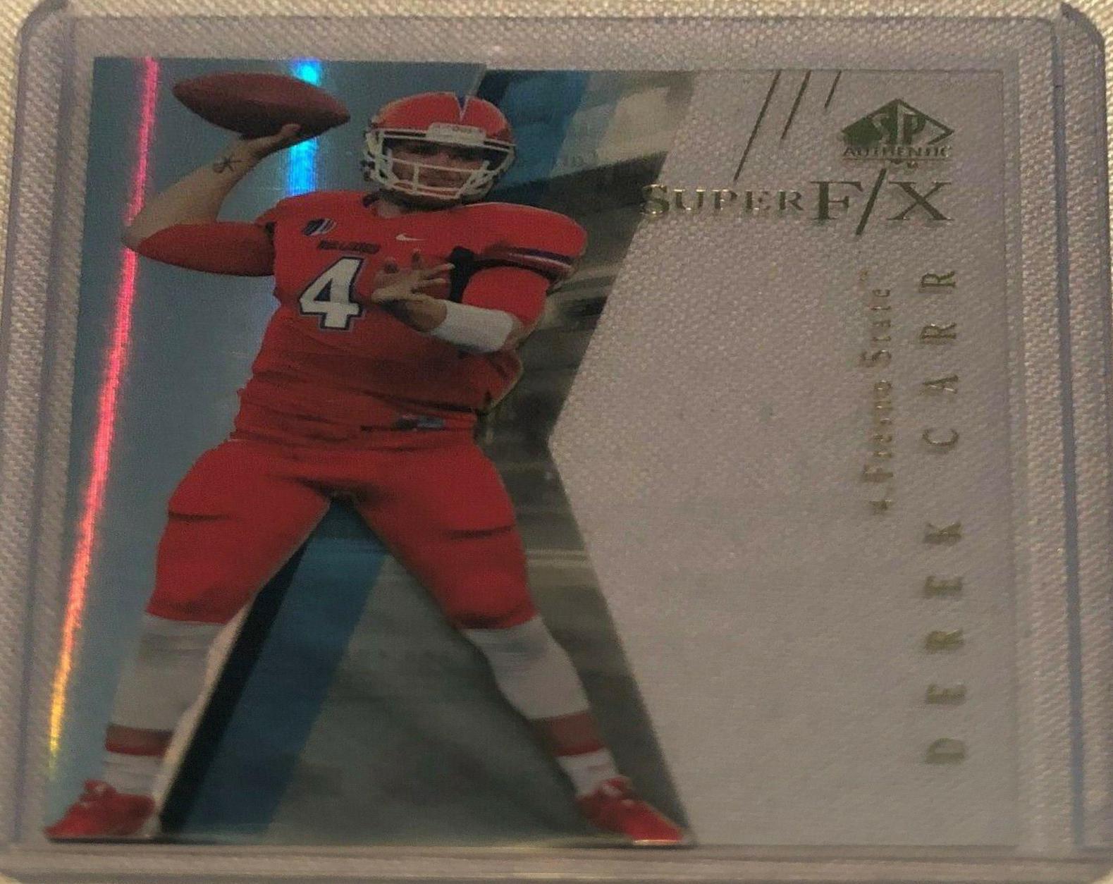 Derek Carr #10 Football Cards 2014 SP Authentic Super FX