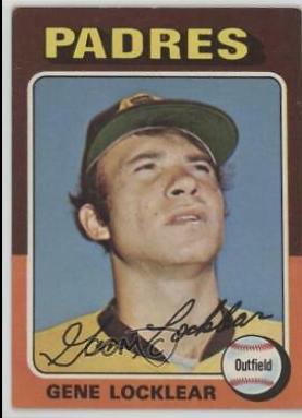 Gene Locklear #13 Baseball Cards 1975 Topps