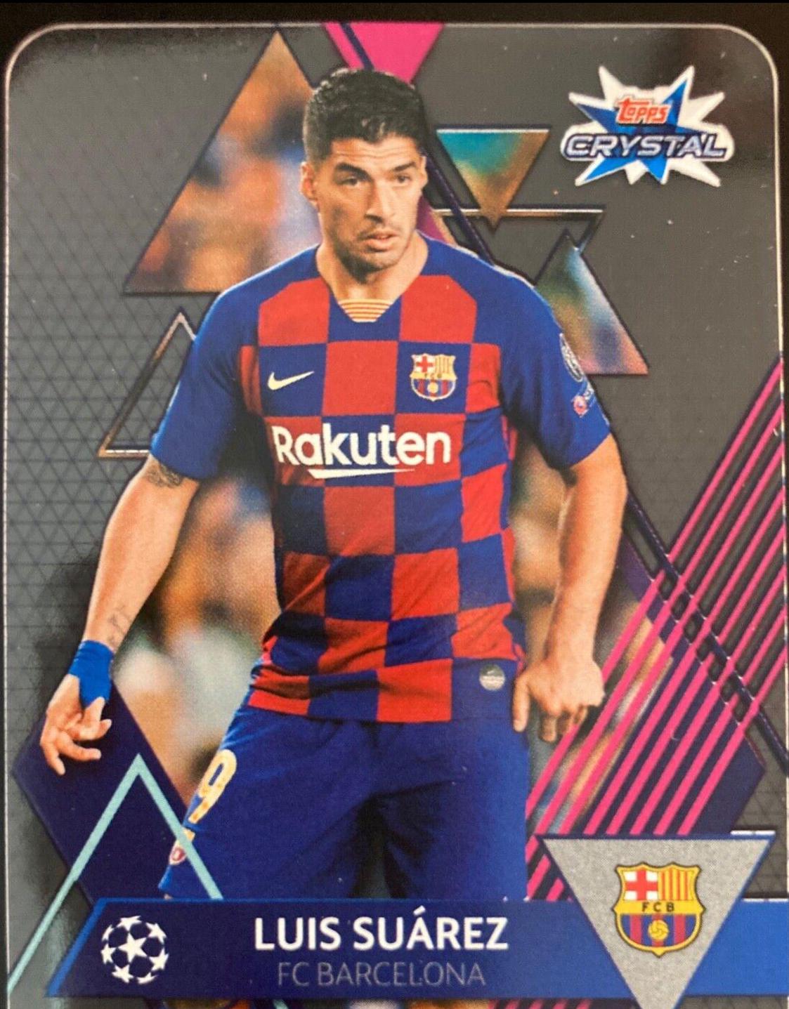 Luis Suarez #4 Soccer Cards 2019 Topps UEFA Champions League Crystal