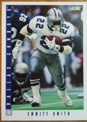 Emmitt Smith #14 Football Cards 1993 Panini Score