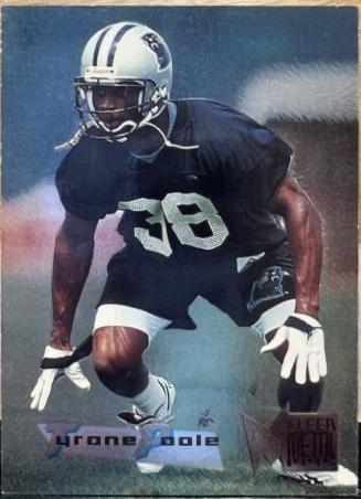 Tyrone Poole #25 Football Cards 1995 Fleer Metal
