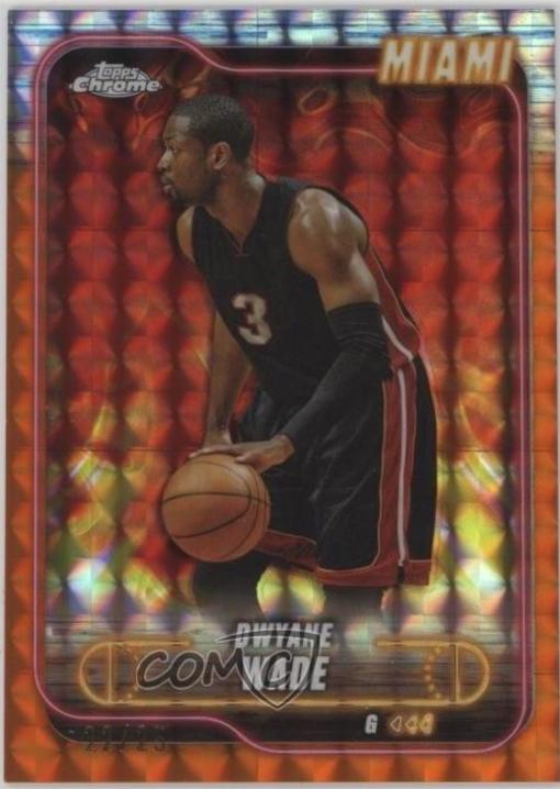 Dwyane Wade [Geometric Orange Refractor] #13