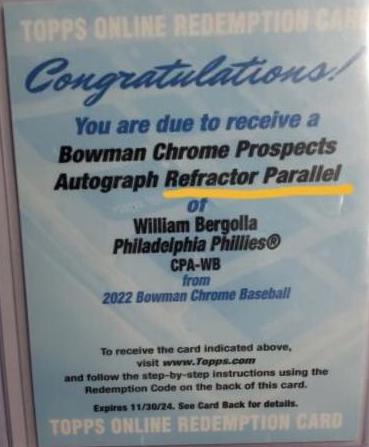 William Bergolla [Refractor] #CPA-WB