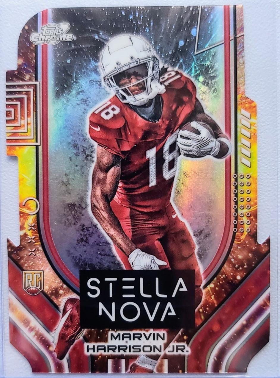 Marvin Harrison Jr. #STN-5 Football Cards 2024 Topps Cosmic Chrome Stella Nova