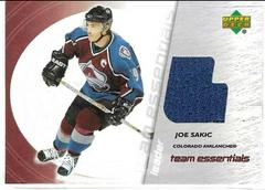 Joe Sakic #TL-JS Hockey Cards 2003 Upper Deck Team Essentials Prices