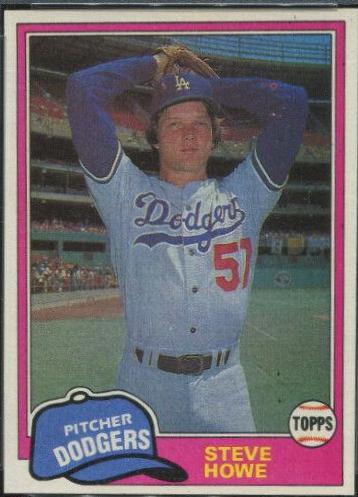 Steve Howe #693 Baseball Cards 1981 Topps