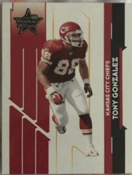 Tony Gonzalez #55 Football Cards 2006 Leaf Rookies & Stars