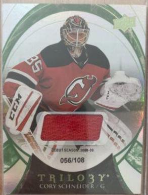 Cory Schneider #52 Hockey Cards 2015 Upper Deck Trilogy
