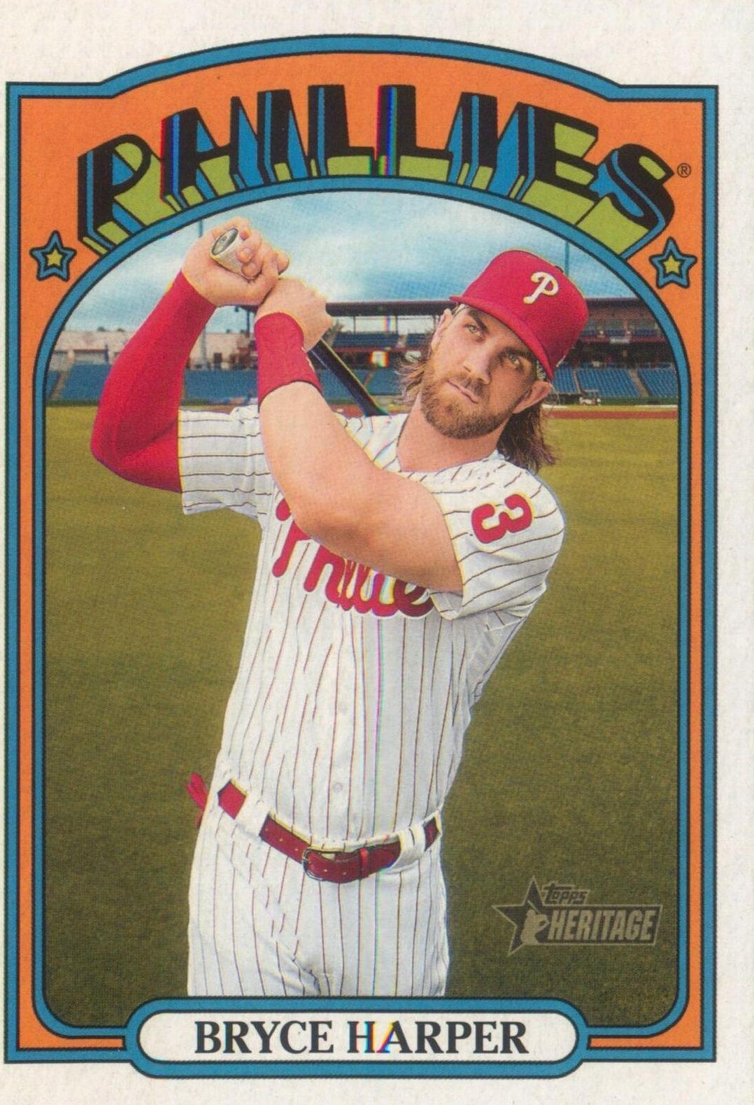Bryce Harper #13 Baseball Cards 2021 Topps Heritage