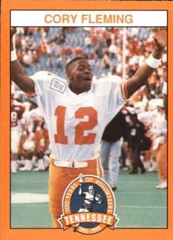 Cory Fleming #12 Football Cards 1990 Tennessee Volunteers Centennial