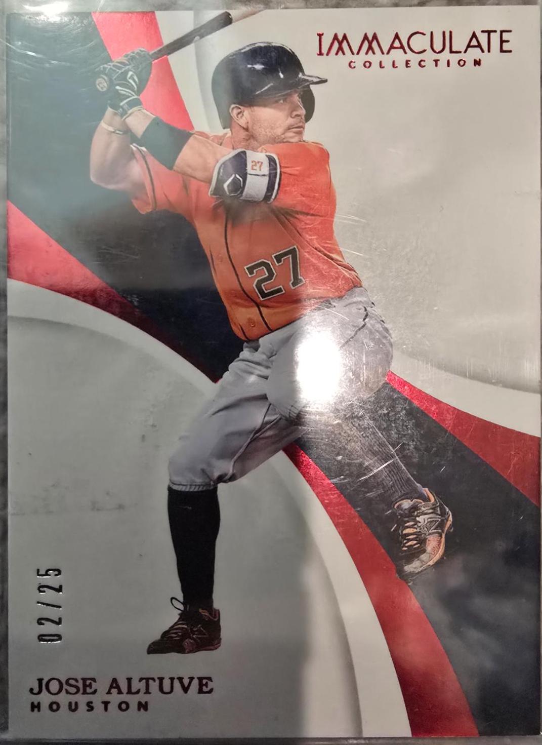 Jose Altuve #59 Baseball Cards 2017 Panini Immaculate Collection