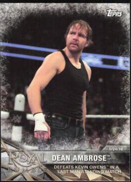 Dean Ambrose #9 Wrestling Cards 2017 Topps WWE Road To Wrestlemania