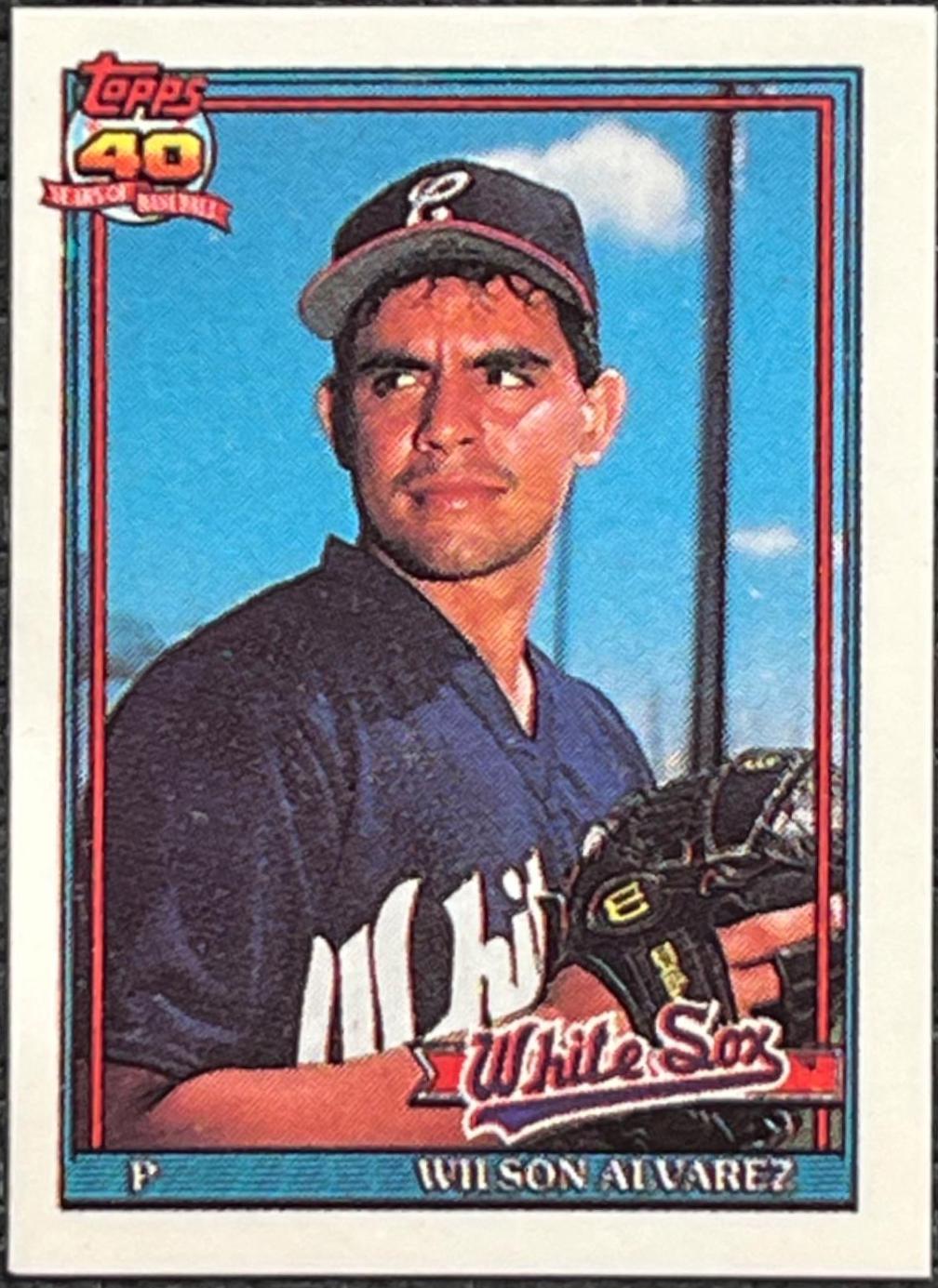Wilson Alvarez #378 Baseball Cards 1991 Topps Micro