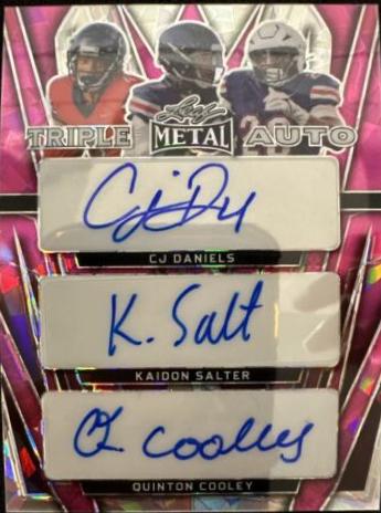 CJ Daniels / Kaidon Salter / Quinton Cooley [Pink Crystal] #TA-3