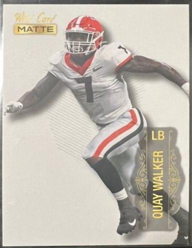 Quay Walker #MB-101 Football Cards 2022 Wild Card Matte