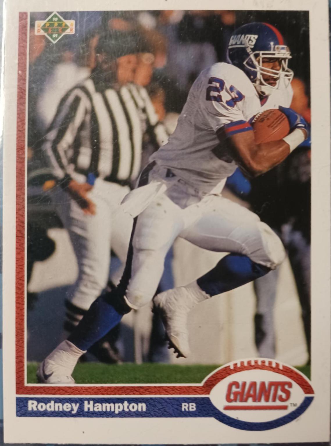 Rodney Hampton #269 Football Cards 1991 Upper Deck