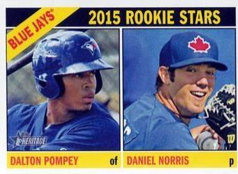 Dalton Pompey / Daniel Norris #333 Baseball Cards 2015 Topps Heritage