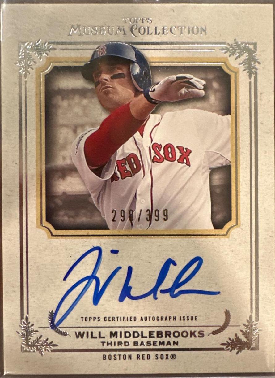 Will Middlebrooks #AA-WM Baseball Cards 2013 Topps Museum Collection Archival Autographs