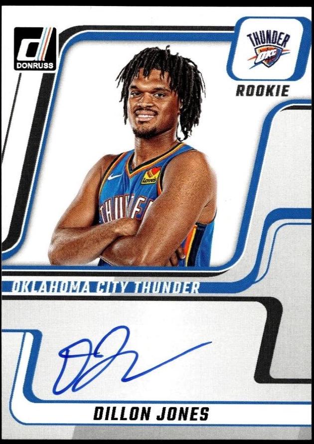 Dillon Jones #NDA-DJO Basketball Cards 2024 Panini Donruss Next Day Autograph