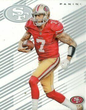 Colin Kaepernick #1 Football Cards 2015 Panini Clear Vision