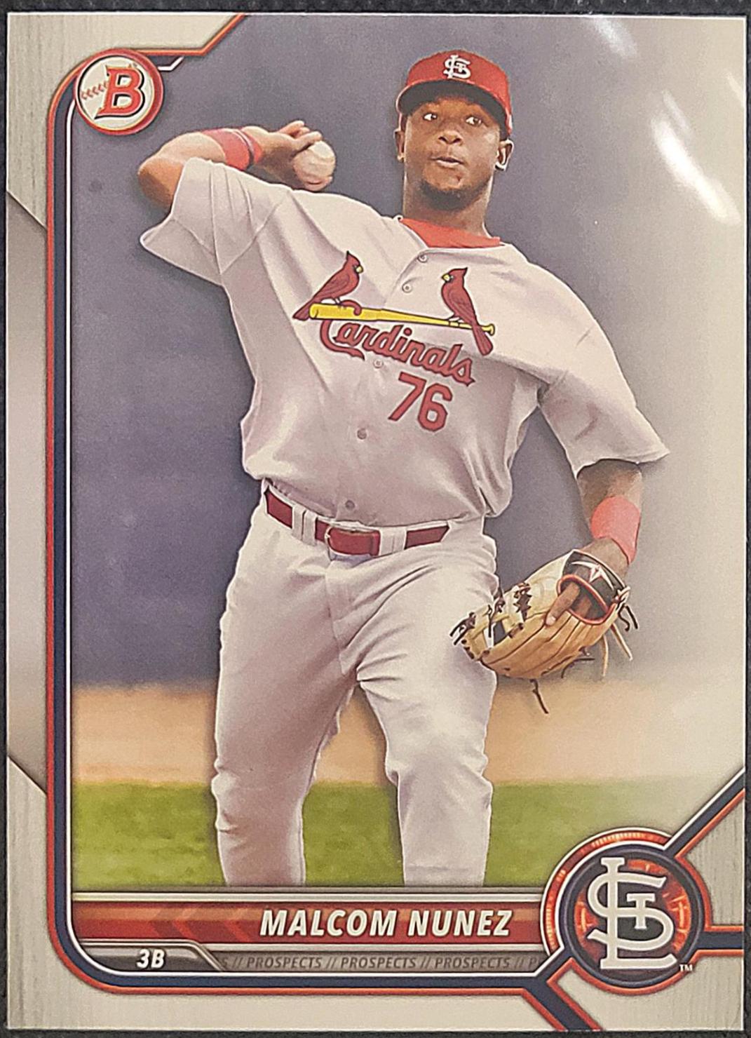 Malcom Nunez #BP-42 2022 Bowman Paper Prospects Baseball