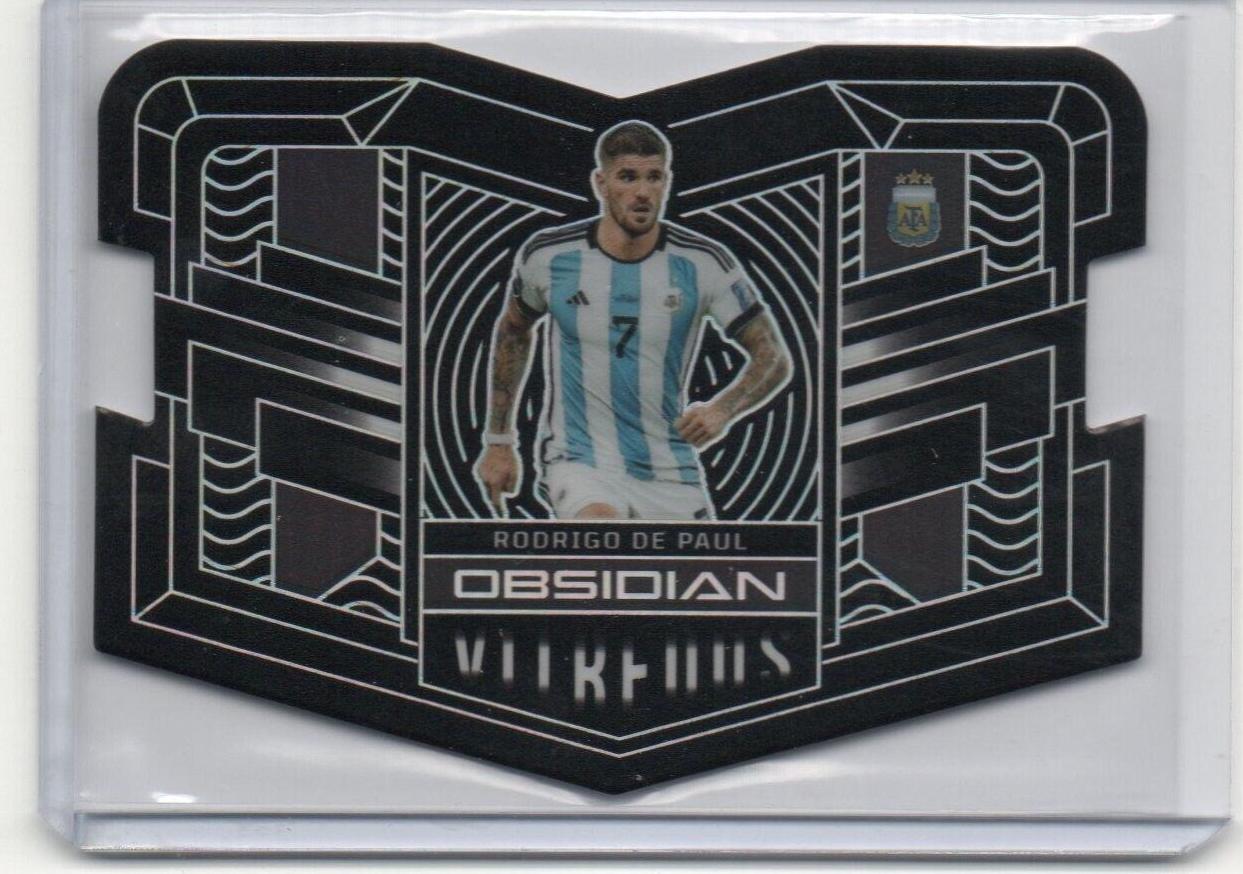 Rodrigo de Paul #8 Soccer Cards 2022 Panini Obsidian Vitreous