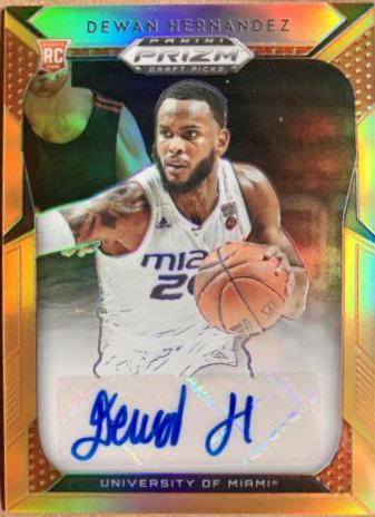 Dewan Hernandez #59 2019 Panini Prizm Draft Picks Basketball Draft Picks Prizms Autographs