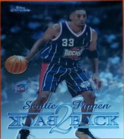 Scottie Pippen #B2 Basketball Cards 1998 Topps Chrome Back 2 Back
