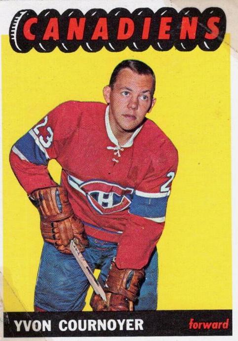 Yvon Cournoyer #76 Hockey Cards 1965 Topps