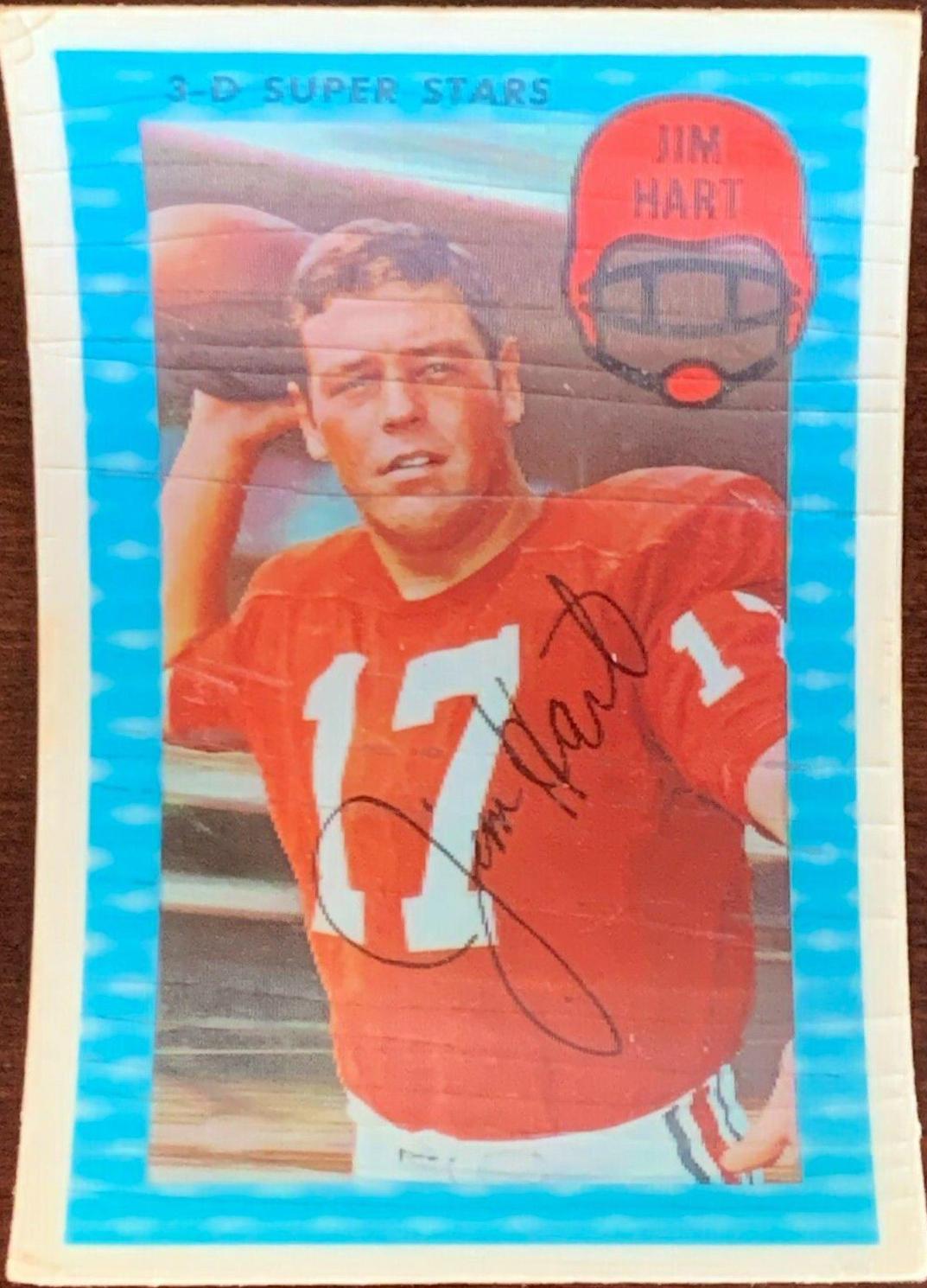 Jim Hart #38 Football Cards 1971 Kellogg's