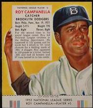 Roy Campanella #5 Baseball Cards 1953 Red Man Tobacco