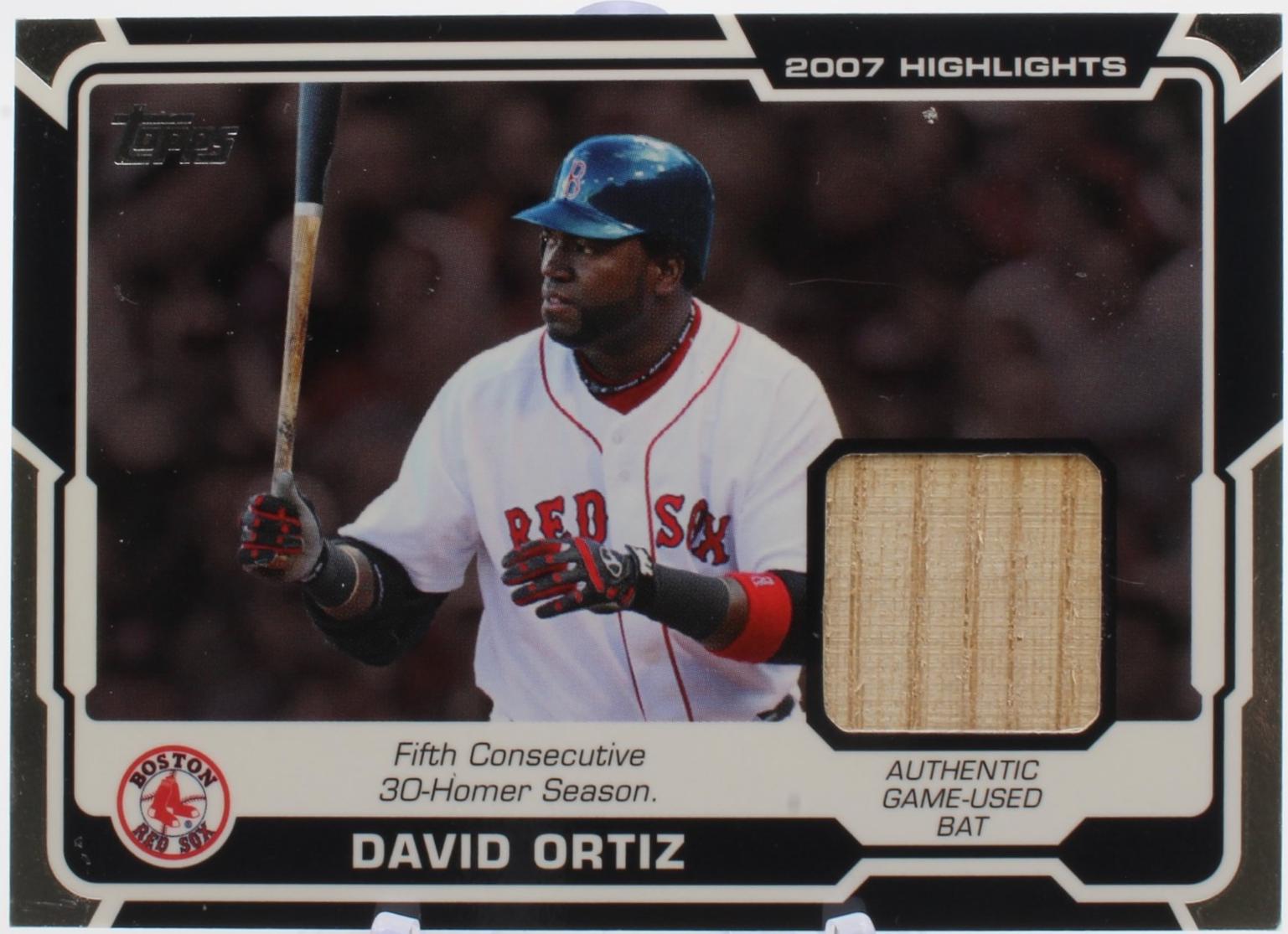 David Ortiz #HR-DO 2008 Topps Highlights Relics Baseball