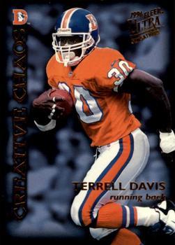 Curtis Martin / Terrell Davis #3H Football Cards 1996 Ultra Sensations Creative Chaos