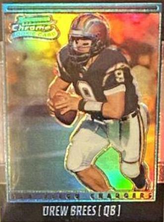 Drew Brees #144 Football Cards 2001 Bowman Chrome