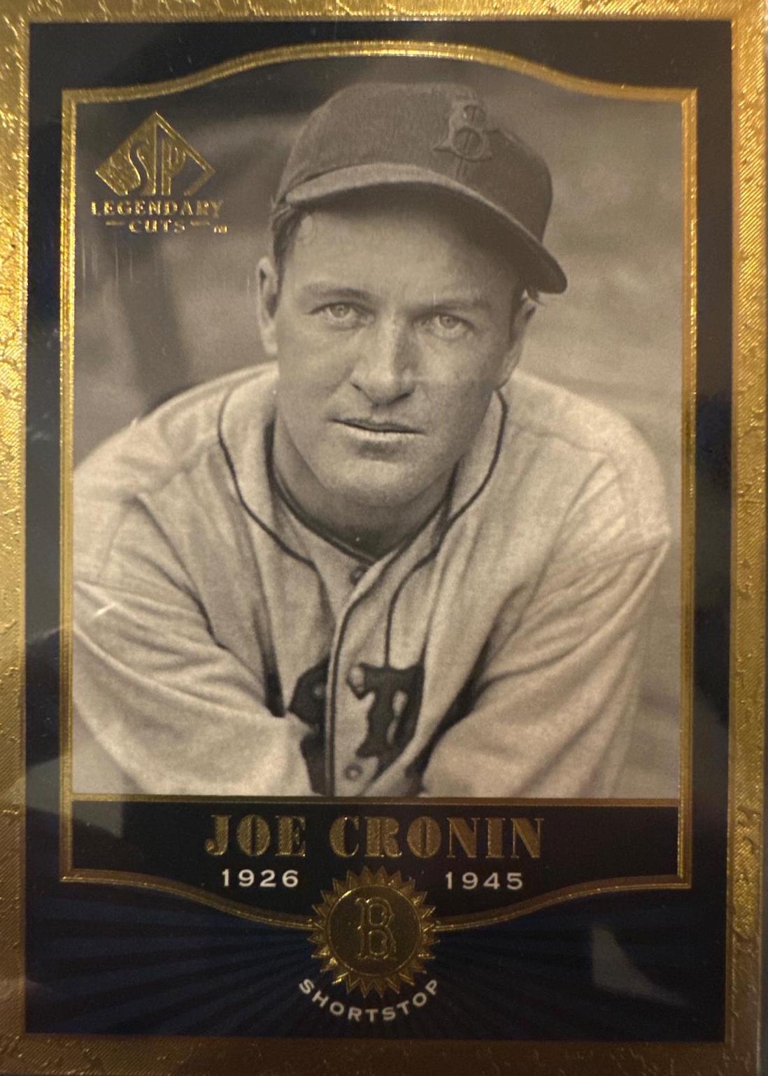 Joe Cronin #64 Baseball Cards 2001 Upper Deck Legends Legendary Cut Signature