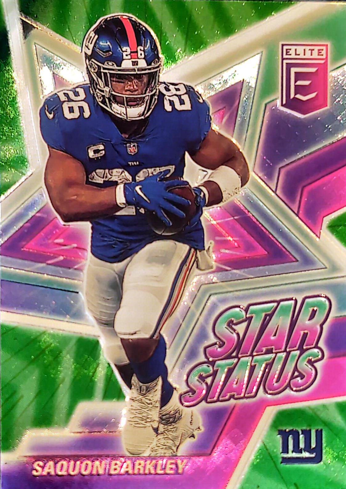 Saquon Barkley #SS12 Football Cards 2021 Panini Donruss Elite Star Status