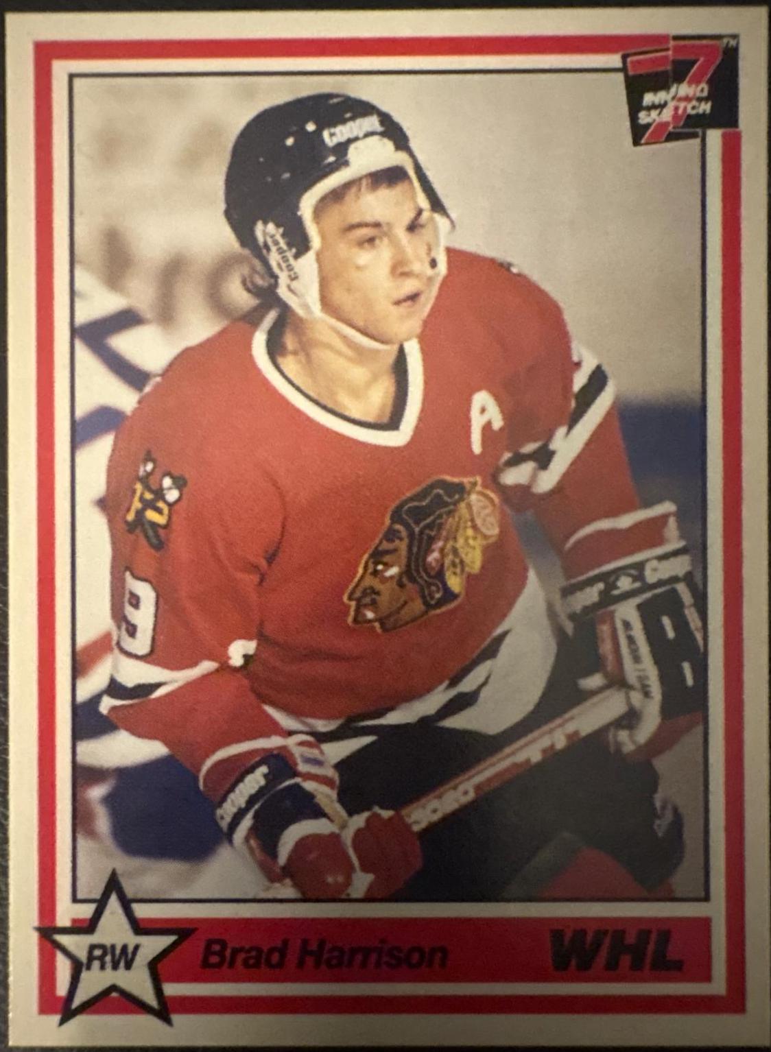 Brad Harrison #316 1990 7th Inning Sketch Whl Hockey