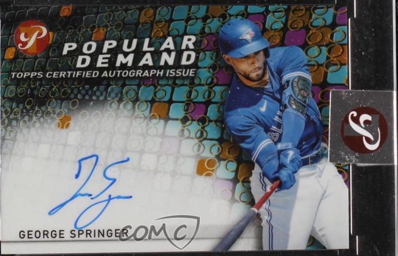 George Springer #PDA-GS Baseball Cards 2022 Topps Pristine Popular Demand Autographs