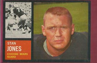 Stan Jones #18 Football Cards 1962 Topps