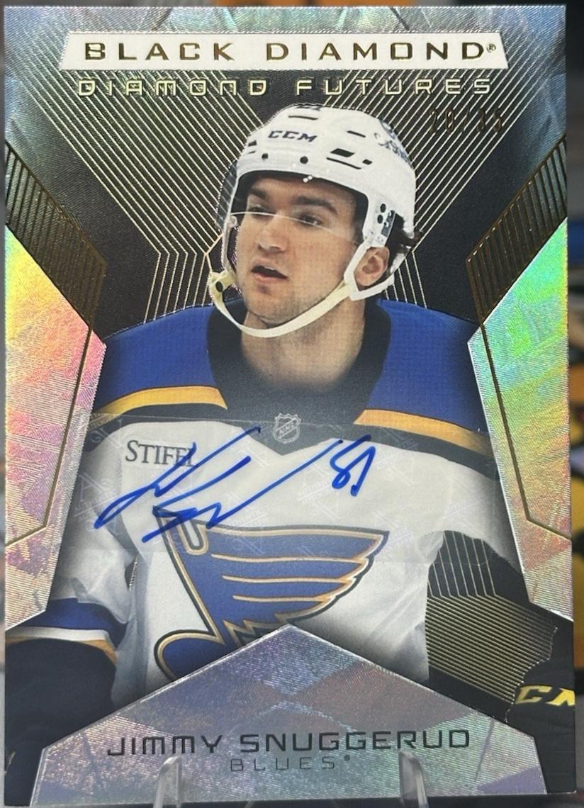 Jimmy Snuggerud #BDF-JS 2025 Upper Deck Black Diamond Futures Autograph Hockey