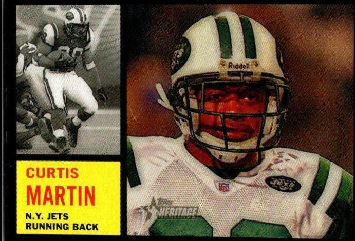 Curtis Martin #1 Football Cards 2005 Topps Heritage
