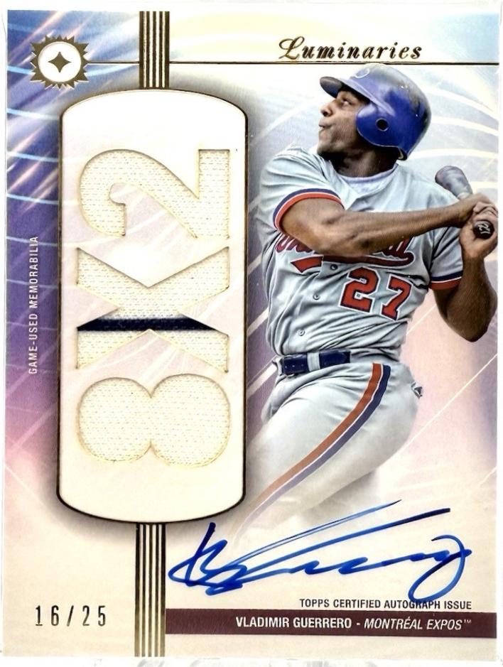 Vladimir Guerrero #HRKAR-VGU 2024 Topps Luminaries Baseball Home Run Kings Autograph Relics