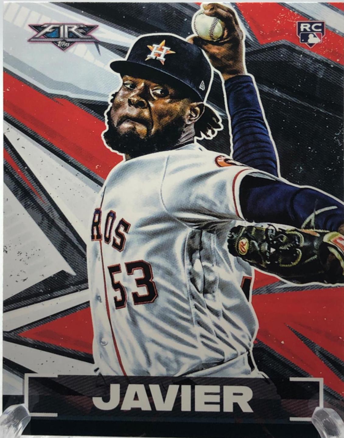 Cristian Javier #74 Baseball Cards 2021 Topps Fire