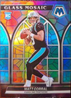 Matt Corral #GM-24 Football Cards 2022 Panini Mosaic Glass