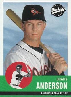 Brady Anderson #75 Baseball Cards 2001 Upper Deck Vintage
