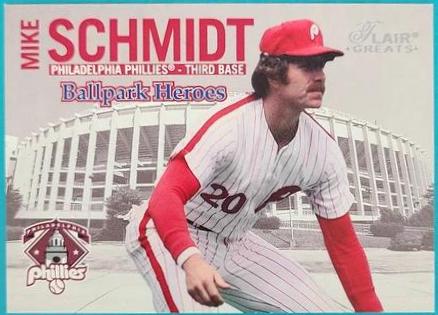 Mike Schmidt #6-BH Baseball Cards 2003 Flair Greats Ballpark Heroes